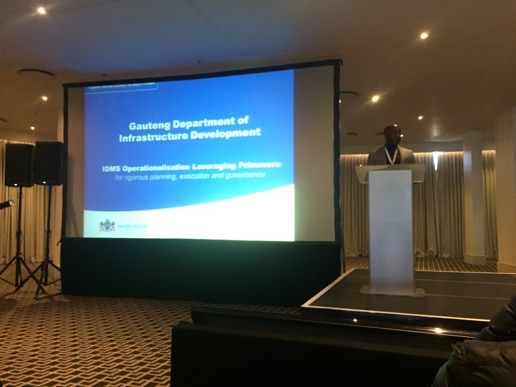 werner_fourie's tweet photo. Excellent keynote address by @GPDID HOD around infrastructure delivery at #PrimaveraDay @OracleEPPM @AccentureSA https://t.co/hFKBuNwEOa