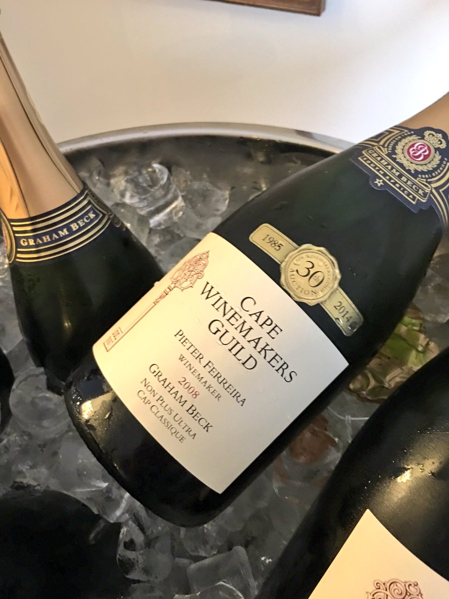 CapeWinemakersG's tweet photo. Guests at our #CWGProtegeProgramme's 10 year celebration welcomed with @BubblesFerreira's CWG MCC #Protege10Yrs https://t.co/jcejniKoUZ