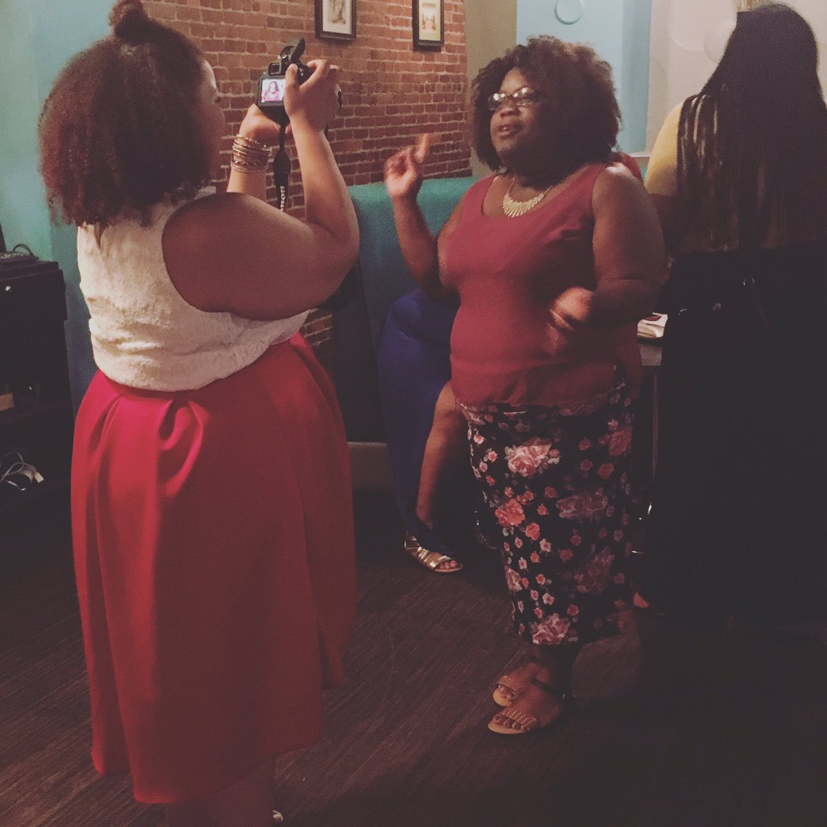 BCFWEEK's tweet image. Last night's press event w/bcfweek Founder Sandra Augustin encouraging everyone to come out and support!