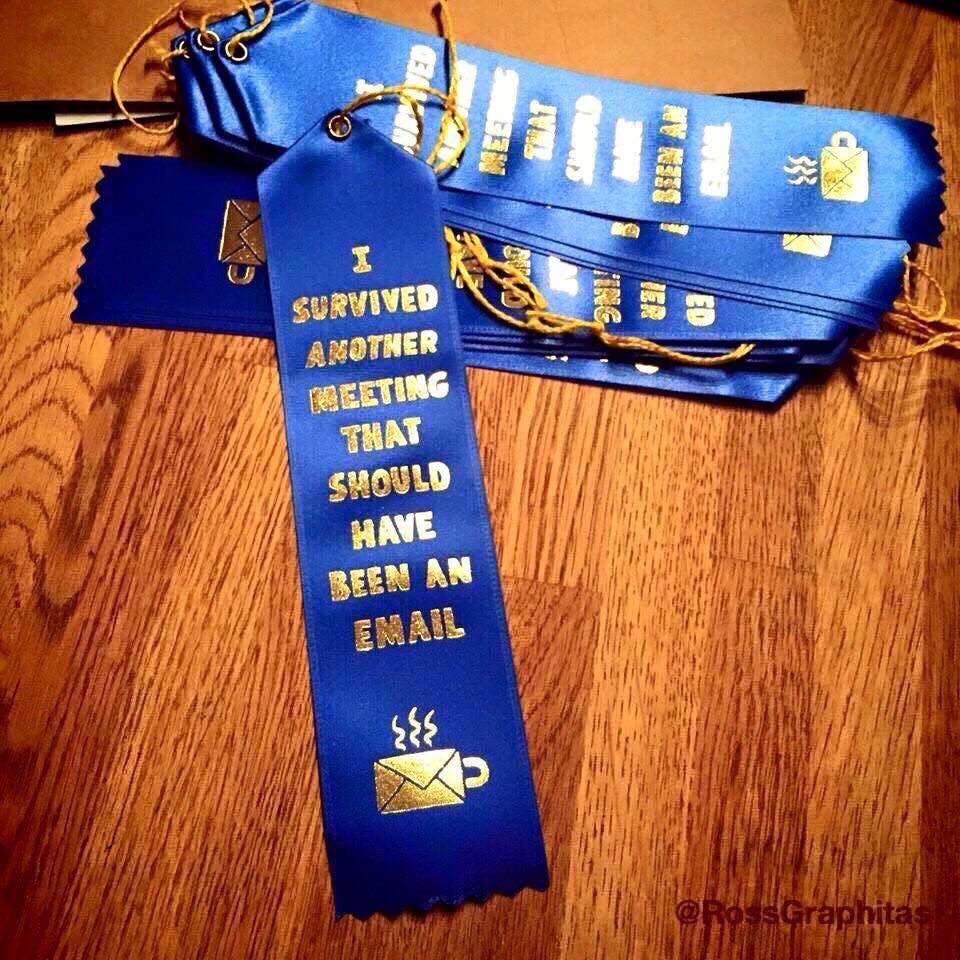 MichaelaTait8's tweet image. I NEED some of these.  #efficientworking.  Do we REALLY need a meeting. ?