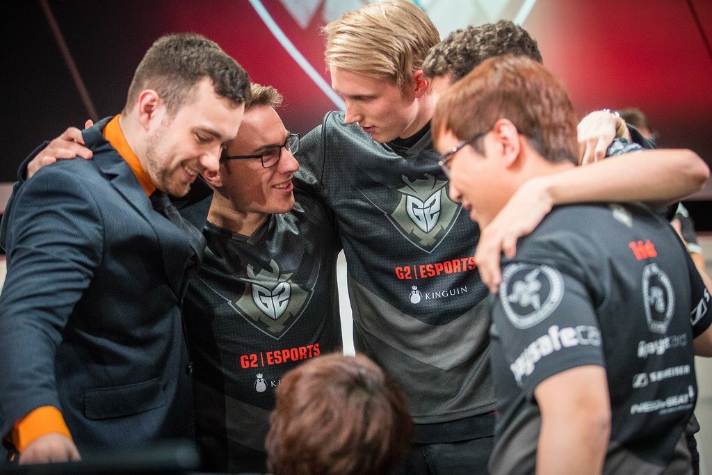 G2esports's tweet photo. Stand united ❤️ Don't forget this week's #EULCS games are played Saturday & Sunday!
#G2RZR #G2PSC #G2NFS #G2KG https://t.co/ZeRwwdhNSr