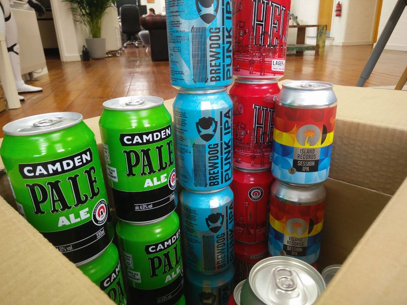 Another big thankyou, this time from the top folk at <a href="/FatFreeMedia/">Fat Free</a> for the beer delivery <a href="/CamdenBrewery/">Camden Town Brewery</a> <a href="/brewdog/">BrewDog</a>