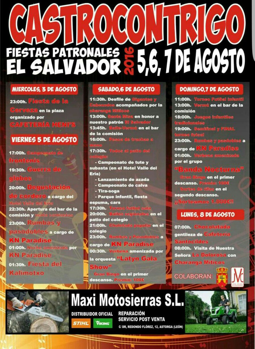DonDavicin's tweet photo. Ya tenemos cartel de fiestas @_CASTROCONTRIGO @FiestasDeLeon https://t.co/Z8r8x0udzq