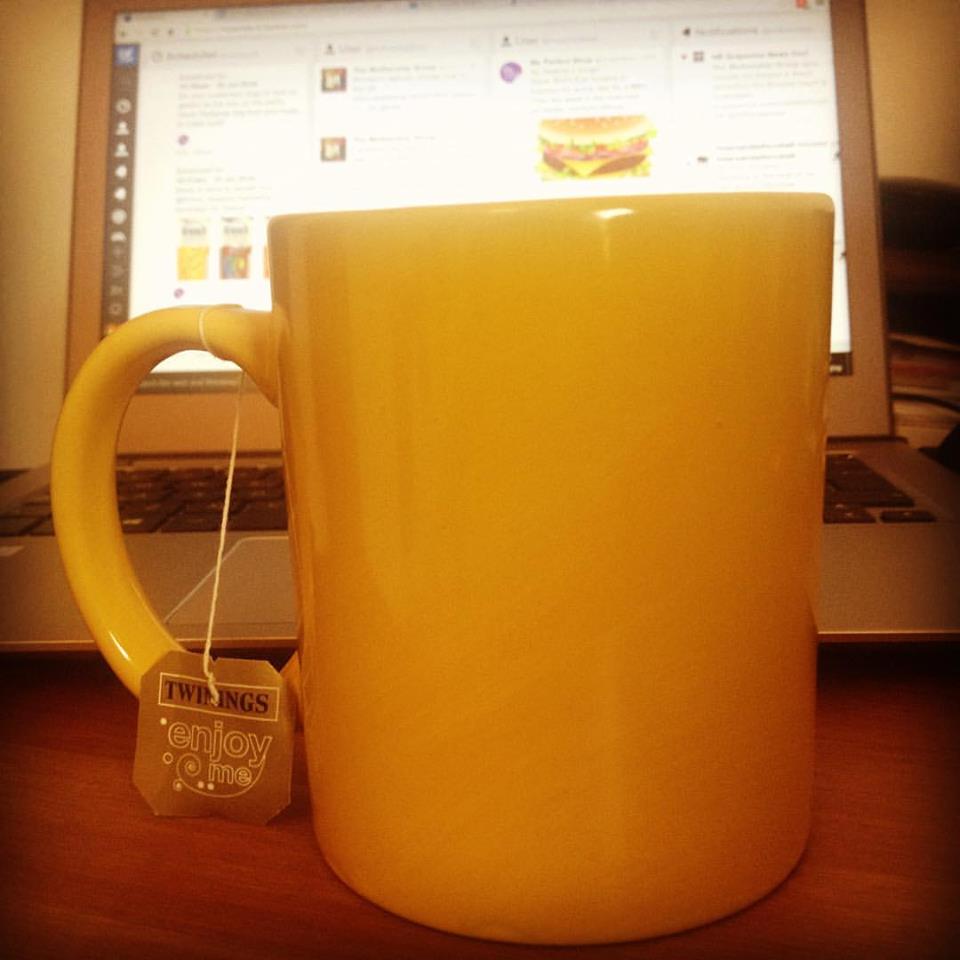 A #cupoftea a day keeps my worries away! #ThursdayThoughts #mycuppa #workingfromhome #digitalmarketing #socialmedia