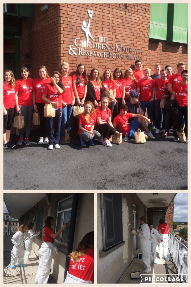 torysquare's tweet photo. Our @pwcirl_careers interns helping out with @CMRF_Crumlin today #PwCSummer16 #csr https://t.co/H61Mvb1vUx