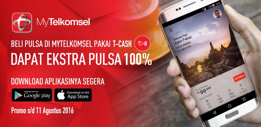 Telkomsel Na Twitteru Punya Tcash Dan Mytelkomsel App Tinggal Beli Pulsa Pakai Keduanya Bisa Dapat Ekstra 100 Https T Co Qoxu5lwvia