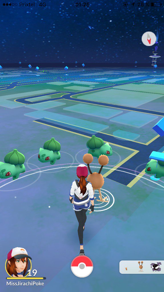 MissJirachi's tweet photo. Une horde de Bulbizarre dans Pokémon Go, ÉPIC ! https://t.co/EKCousaOCB