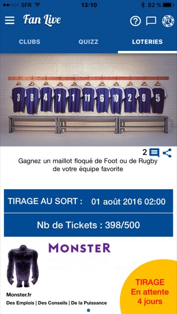 J-3 Gagne sur <a href="/FanLiveFrance/">Fan Live</a> le maillot floqué de ton équipe favorite
+d'infos sur FanLive: bit.ly/2aqxB23