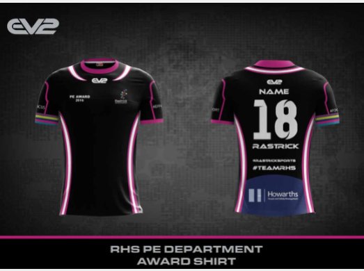 RastrickSports's tweet photo. Our @EV2Sportswear award winner's shirts from Sports Pres- the order has been placed ready for September! #TeamRHS https://t.co/yvQmqlvRDh