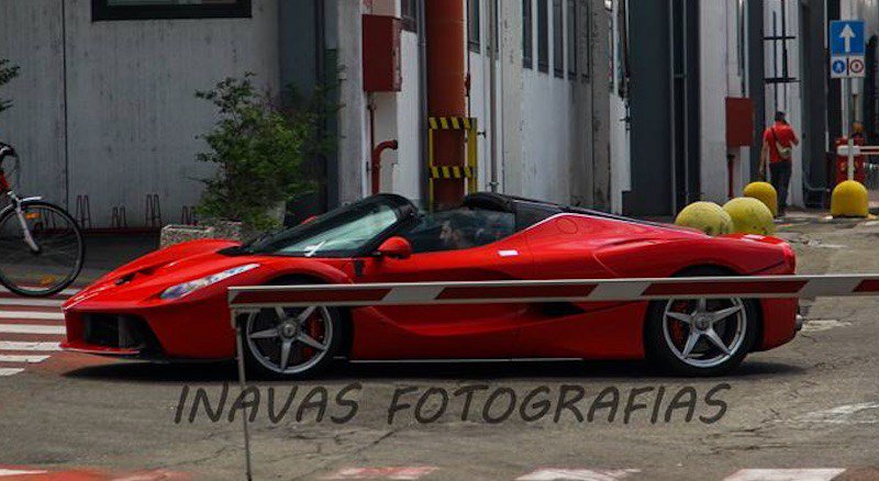 Autosaur's tweet photo. First picture of the open-top LaFerrari on the road. #Ferrari #LaFerrari #Aperta… https://t.co/auHPJZSSgL https://t.co/zy76kHeFpF