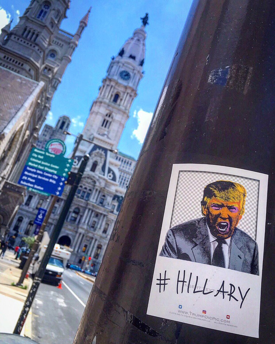 TrumpDicPic's tweet photo. Tonight it becomes go time! #TrumpDicPic #MaoTrump #DemsInPhilly #DNCinPHL #ImWithHer #Hillary2016 #NeverTrump #Art https://t.co/T9L02HfUzr