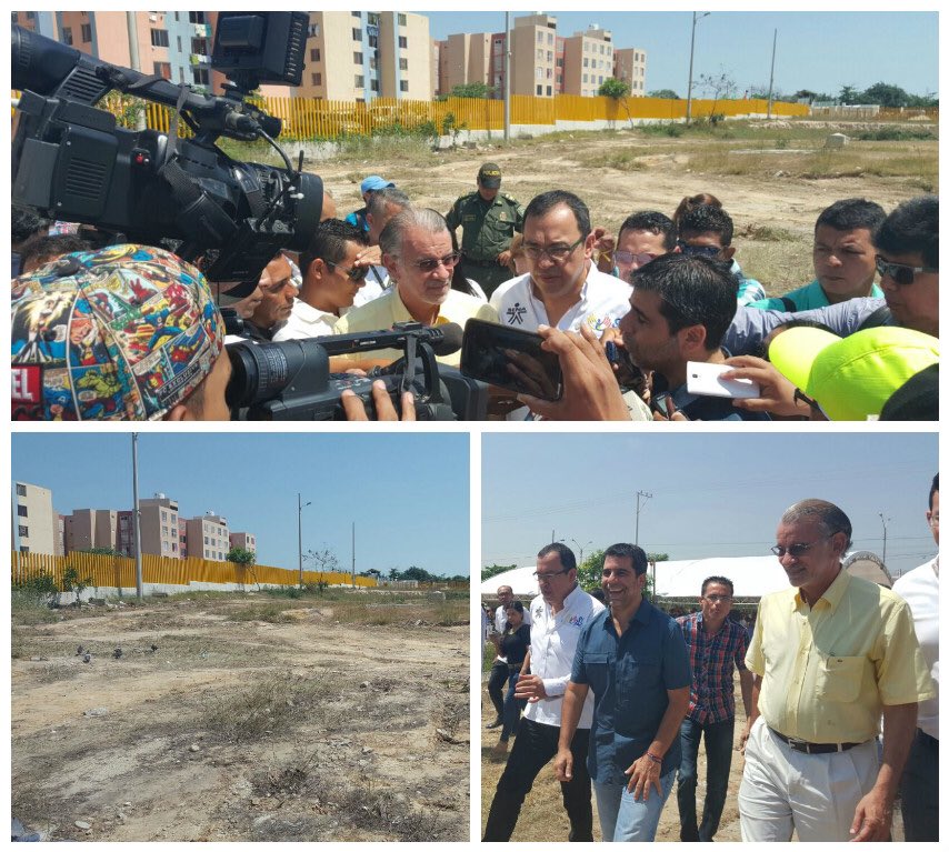 alfonsoprada's tweet photo. Visitamos Lote en Cayenas donde funcionará sede #SENA Comercialización #BPO. Gob @veranodelarosa Alc. @AlejandroChar https://t.co/fpQZn6cG6x