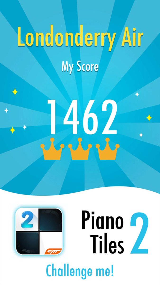 candra_278's tweet photo. I gained 3 Crown in 'Londonderry Air' of Piano Tiles 2. Who can beat me?->https://t.co/bJe8nPtmgc https://t.co/dspvIRqYTl