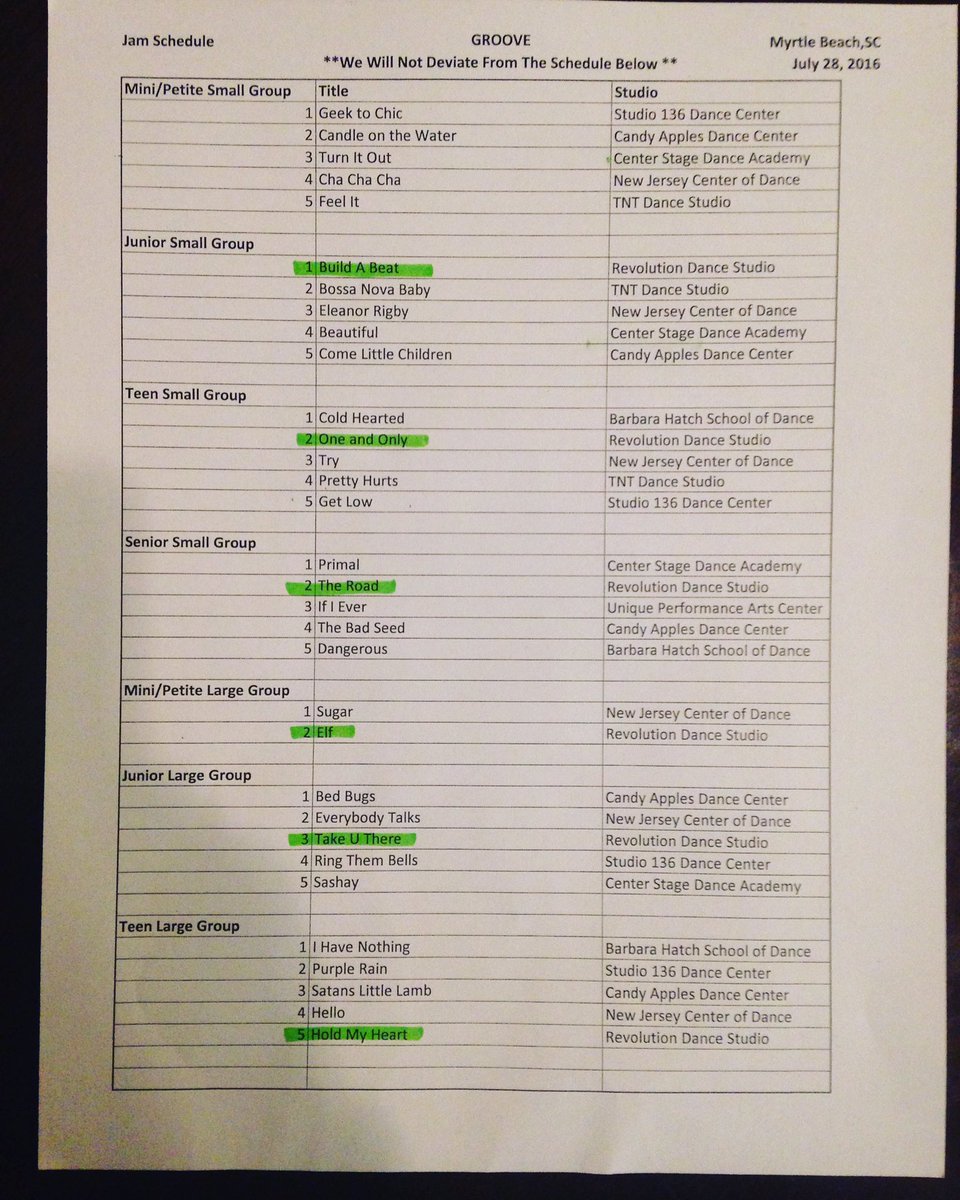 ShelChristensen's tweet photo. The JAM schedule for tonight has been posted!  Get ready for an awesome night, Rev! (Page 1) https://t.co/Y6su7afd7Y