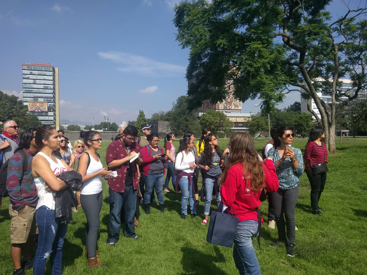 jackiereporter's tweet photo. #Dreamers visit #UNAM, learn about history of the university & talk about #socialinequality #d2bhmx @CalMexCenter https://t.co/DRYDul0JSz