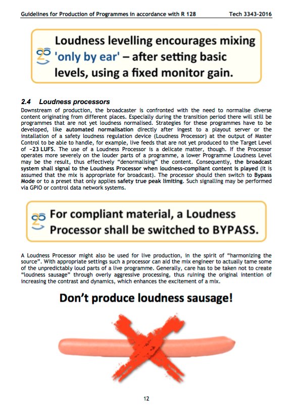 meego's tweet photo. Stay away from the loudness sausage #EBUR128 #LoudnessWar https://t.co/IGY1bkW5QS