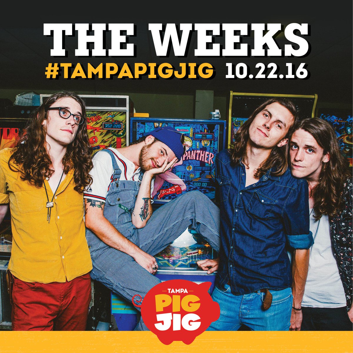 TampaPigJig's tweet photo. Stoked @theweeks are playing @TampaPigJig 2016!! https://t.co/XBV3YNfKtJ #CueUpACure #TampaPigJig #TheWeeks https://t.co/7FkZ3GJL8y
