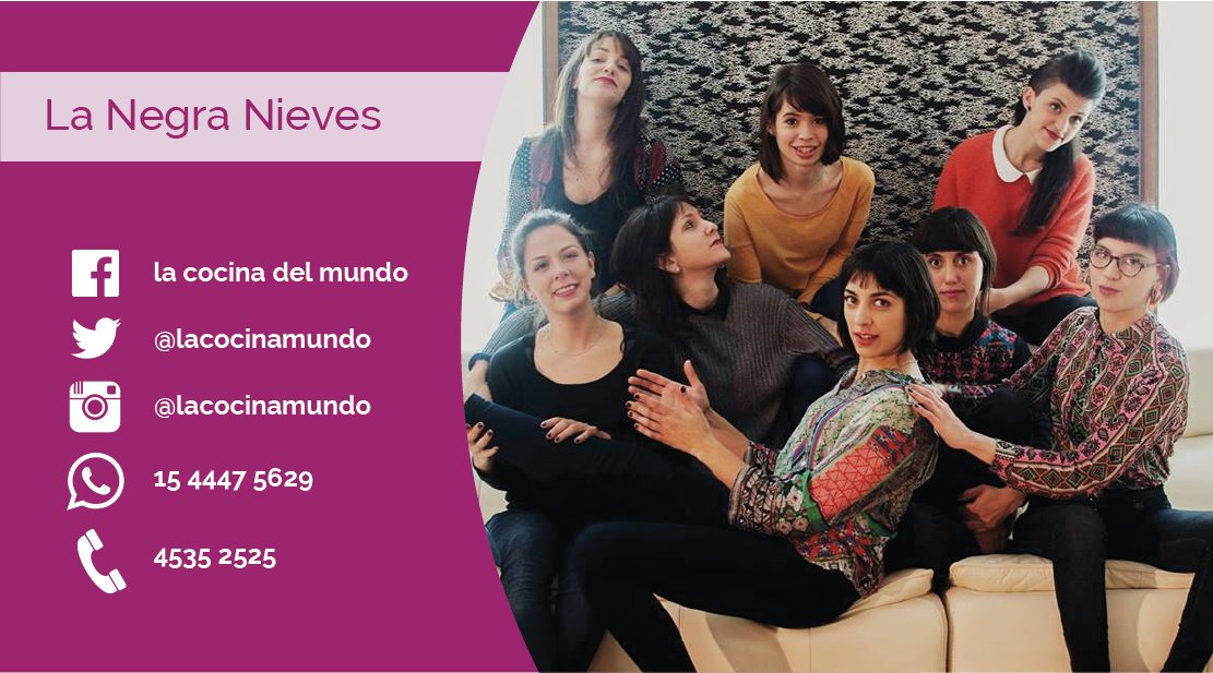 lacocinamundo's tweet photo. Este Sábado de 21 a 00 hs. tenemos el placer de recibir en #SignosMusicales a las chicas de #LaNegraNieves!!! https://t.co/AVWUyVu0Mr