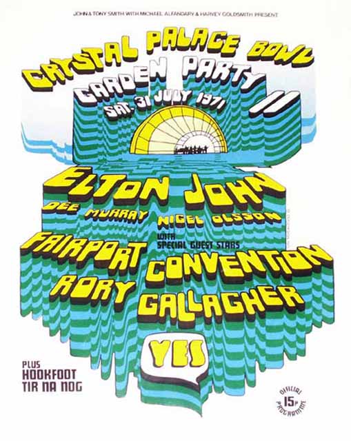Elton John On Twitter Tbt This Week In 1971 Elton Headlined Crystal Palace Garden Party Ii Performing Songs From Madman Across The Water