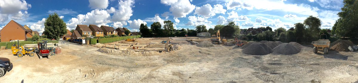 digging_it's tweet photo. Pano shot, summertime progress. #diggingit #groundworks https://t.co/VUCStXU0eO