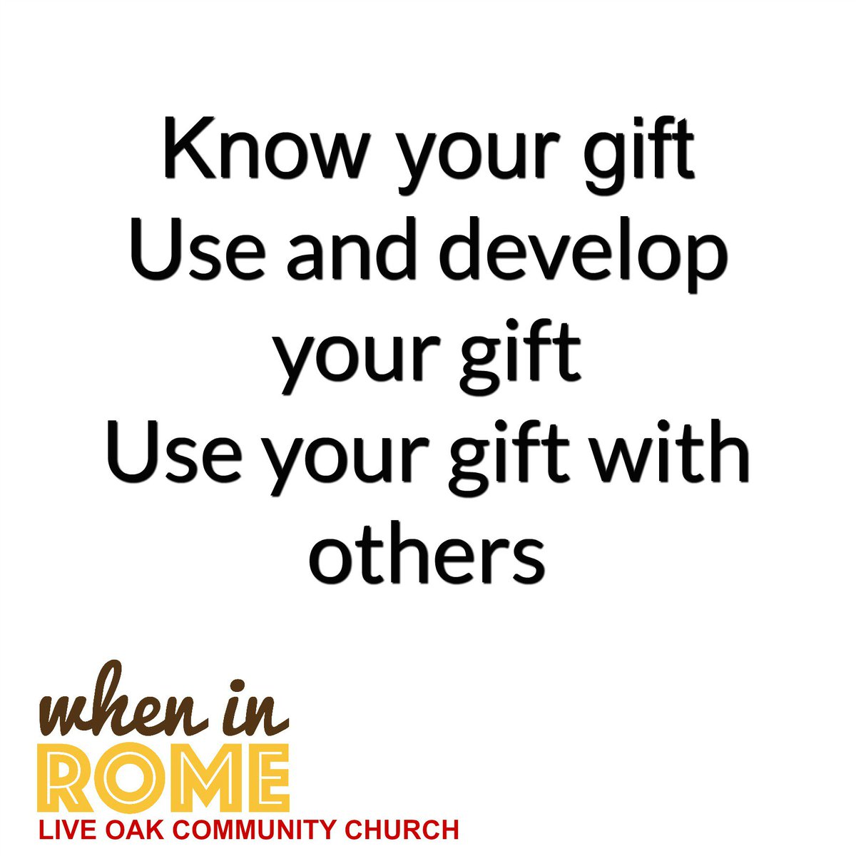 liveoaklubbock's tweet photo. Gifted together is always better than gifted alone. #MadeToMakeADifference #KnowYourGift #WhenInRome https://t.co/Bz6oxgABg0