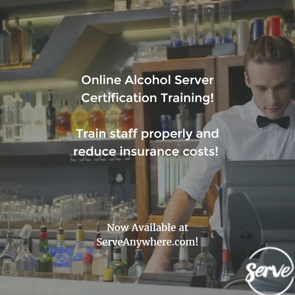 Serve_Anywhere's tweet photo. Online Alcohol Server Certification Training!

Train staff properly and reduce insurance costs! https://t.co/5vLPKugzgR