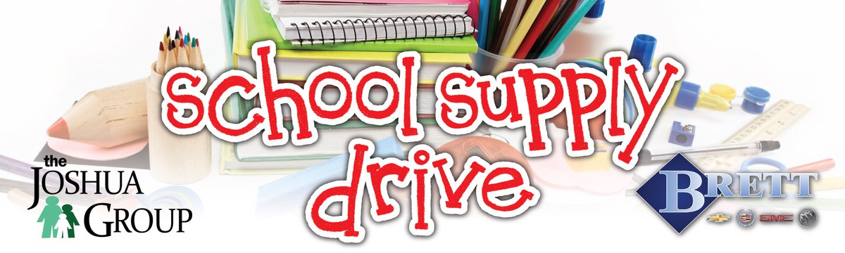 steelechevsj's tweet photo. School supply drive starting now for a great organization #JoshuaGroup https://t.co/FBYHuwq0Kl