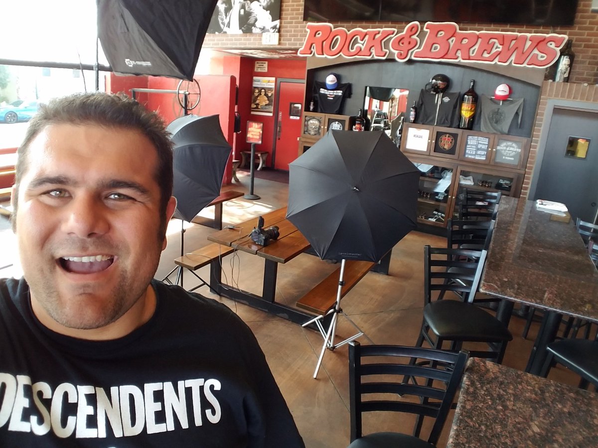 JPphotoGuy's tweet photo. Back at Rock and Brews to shoot an up and coming promo. #shutterstyles #rockandbrews #LosAngeles https://t.co/AE4TzLxzc2