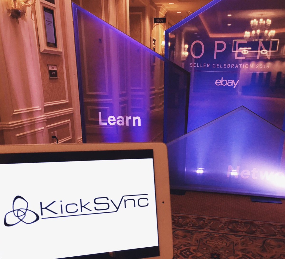 KickSync's tweet photo. Who else is at eBay OPEN? We are loving the innovation and inspirational people here! #kicksync #ebayopen https://t.co/wjvKt6acFJ