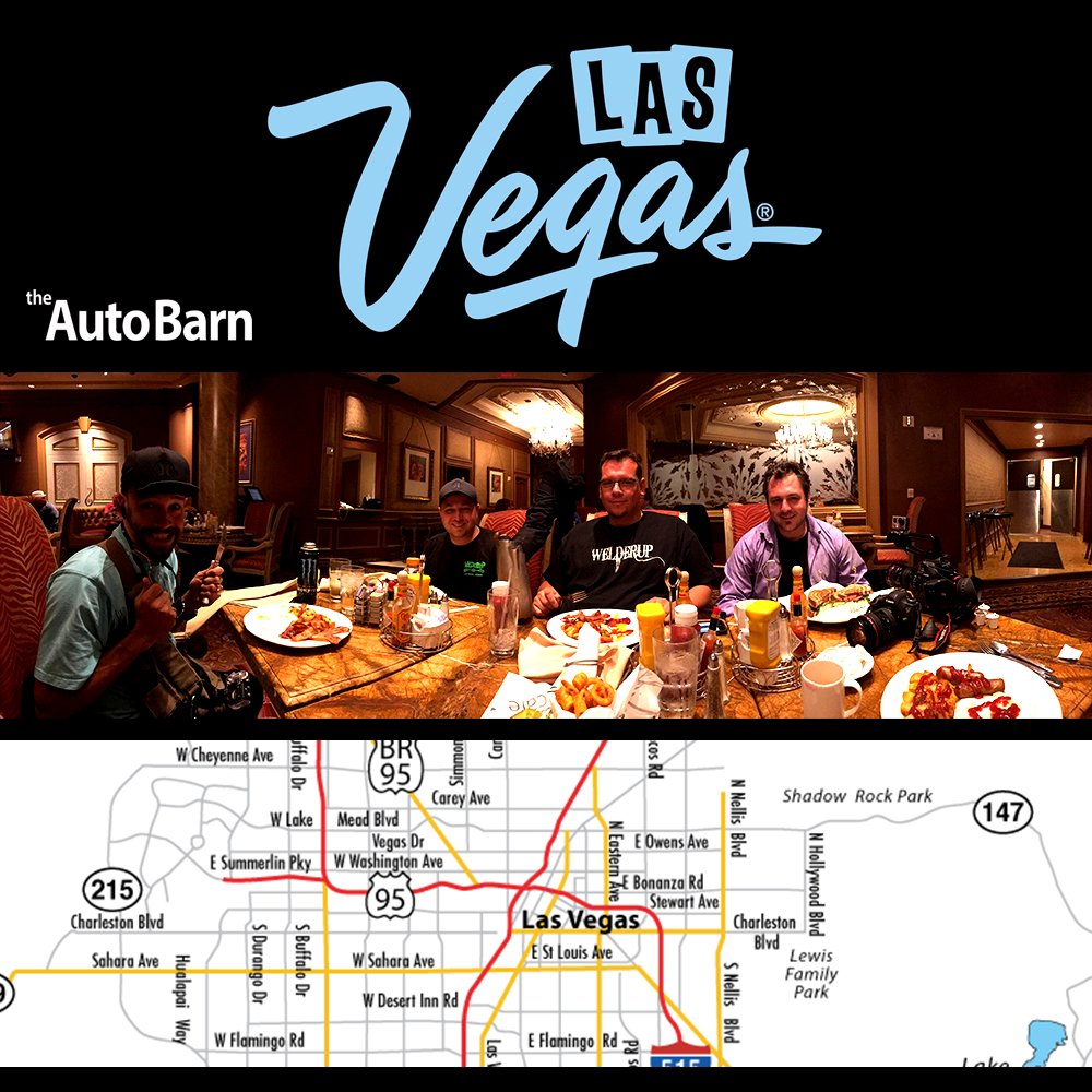 AutoBarnGroup's tweet photo. Vegas is going great and the AutoBarn cast has to eat! #GitRdoneFun #PayAsmileForward https://t.co/vYzvXkA90S https://t.co/WRQOtKkEGQ