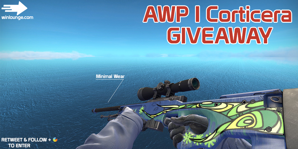 WinLounge's tweet photo. WinLounge GIVEAWAY:
★★AWP | Corticera (MW)★★

RT+FOLLOW
More ways to enter: https://t.co/JHjaN9LhbC
#CSGOgiveaway https://t.co/l0ZbHhMB6r