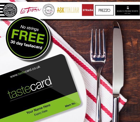 Sign up for #FREE digital Tastecard: ow.ly/K3jb302Eg7l

50% off / 2 for 1 at 7000 restaurants!

#funpmlunch