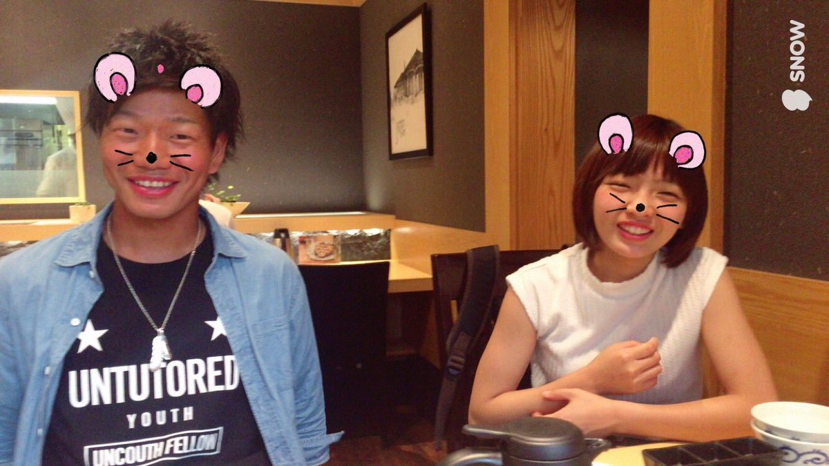 森田 菜月 つかさとわほいと浜勝に行ったら 濱かつに改名されとってびっくり 付き合ってのカップルかな 笑 つかさのアナウンサー感すごかった 帰りは2人が天神まで荷物持ってくれた ほんと優しい ありがとう 8くみ 珍めん