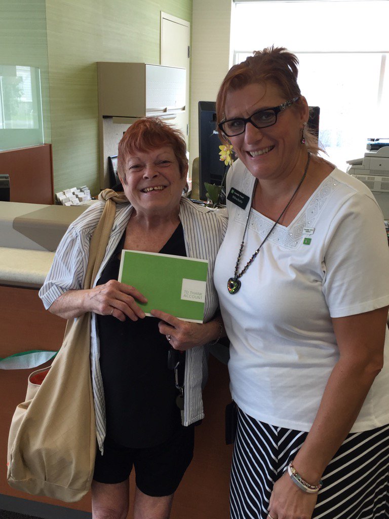 LeDonneM_E's tweet photo. Thank you Mary for being such a fun customer!!! #TDThanksYou #TDBinbrook @AGittens2814 @CobyHawkins_TD @Jennic787 https://t.co/N6FE5JwDIw