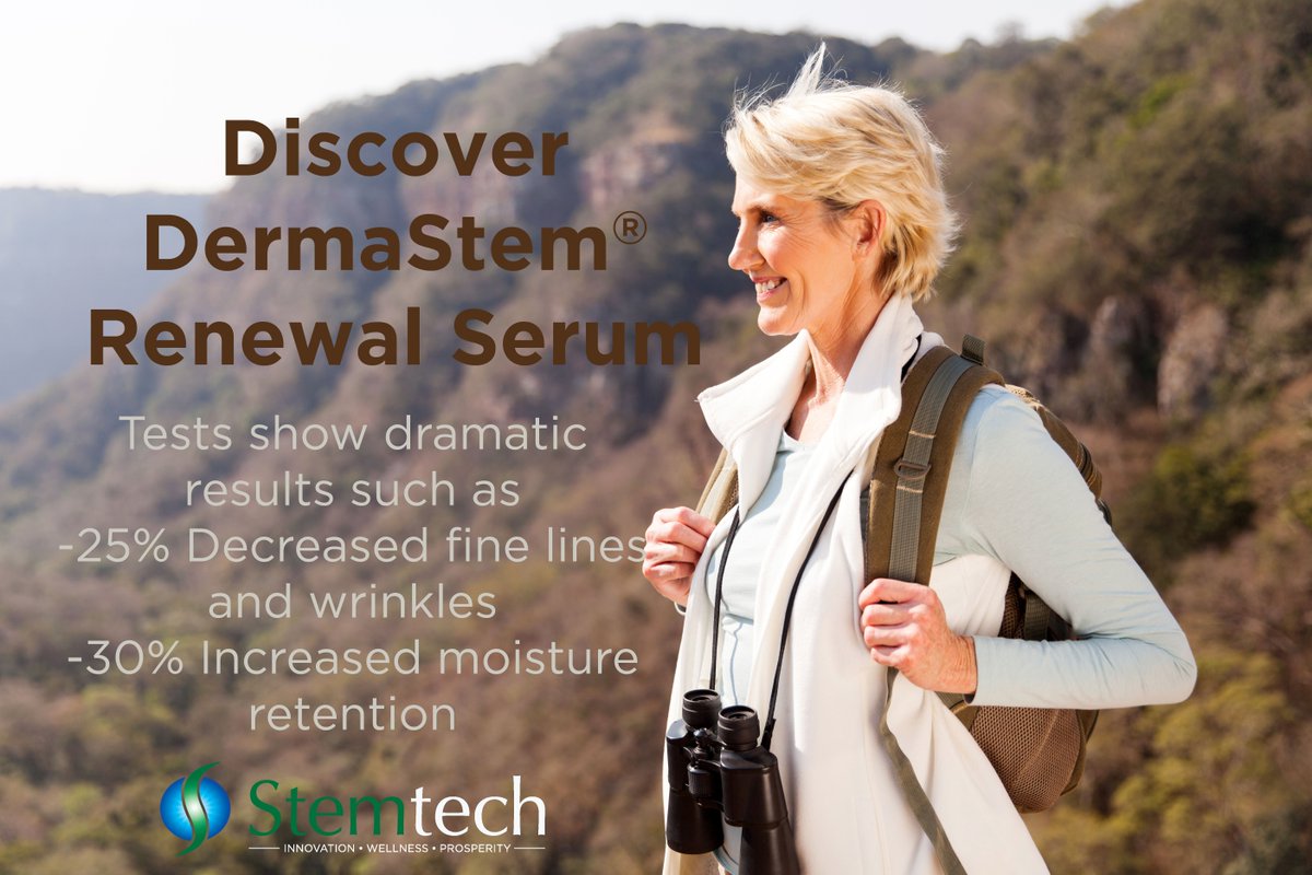 stemtech's tweet photo. Create your #summerglow with #DermaStem! #healthcare #beauty #nutrition #business #wellness https://t.co/zwbNf8J1lC