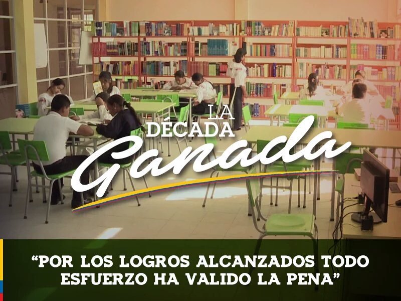 #LaDecadaGanada es nuestra y ahora vamos por más educación.  #EcuadorEnTusManos