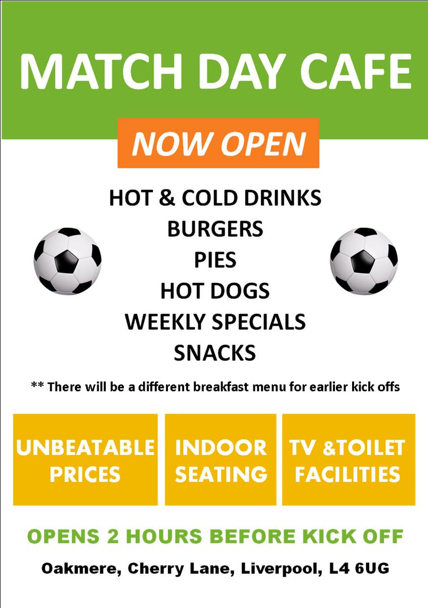 OakmereCarPark's tweet photo. Our brand new café will open for all #EFC home games this season.  Keep checking back for special offers... https://t.co/Y48NktUghZ