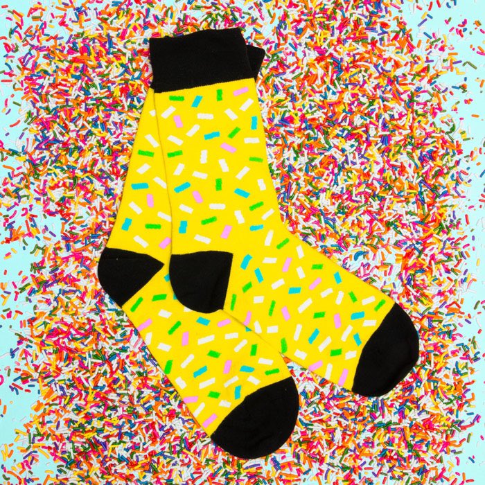 lookmate_london's tweet photo. Summer up your sock game with this zing yellow pair of SPRINKLE SUMMER by Zipeng Zhu @zzdesign . #zzdesign #lookmate https://t.co/pc64AZPizL