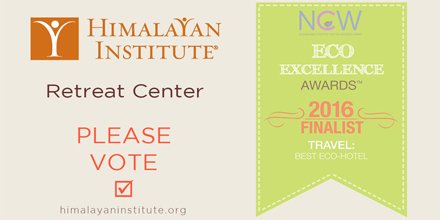 himalayanorg's tweet photo. PLEASE VOTE! The Himalayan Institute has been nominated for an Eco Excellence award. https://t.co/7DtpNVx3nj https://t.co/ZydBa3Ek05