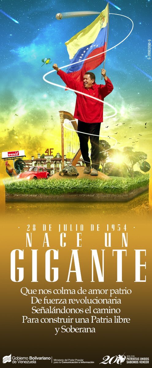 A 62 años de Natalicio, hoy y siempre acompañamos la llama viva de tu AMOR por ésta PATRIA  #ChavezPuebloEnBatalla