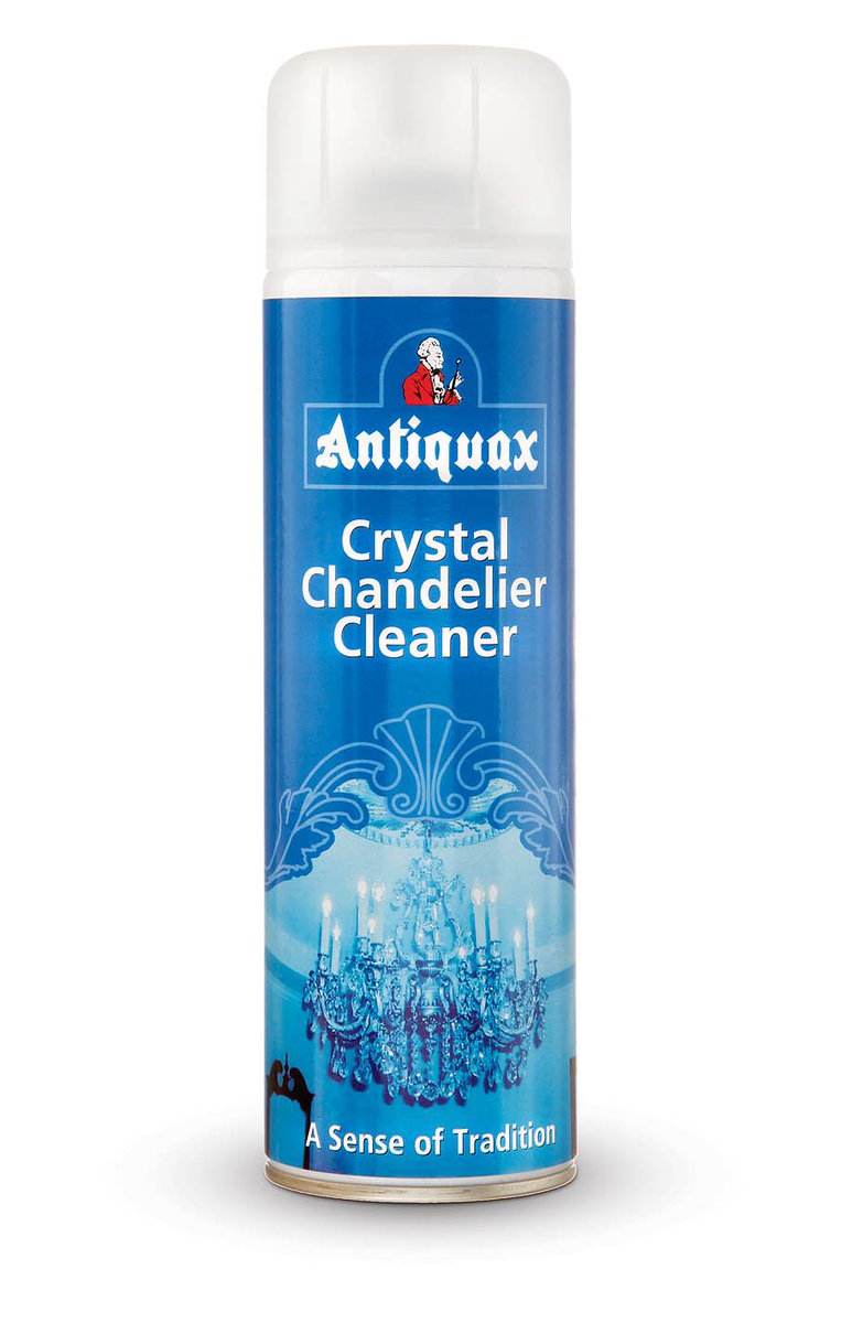 Antiquax's tweet photo. Chandelier &amp; Crystal Cleaner simply spray on &amp; watch the dirt &amp; dust fall off! It also has a pleasant fragrance! https://t.co/aqYR50laFh