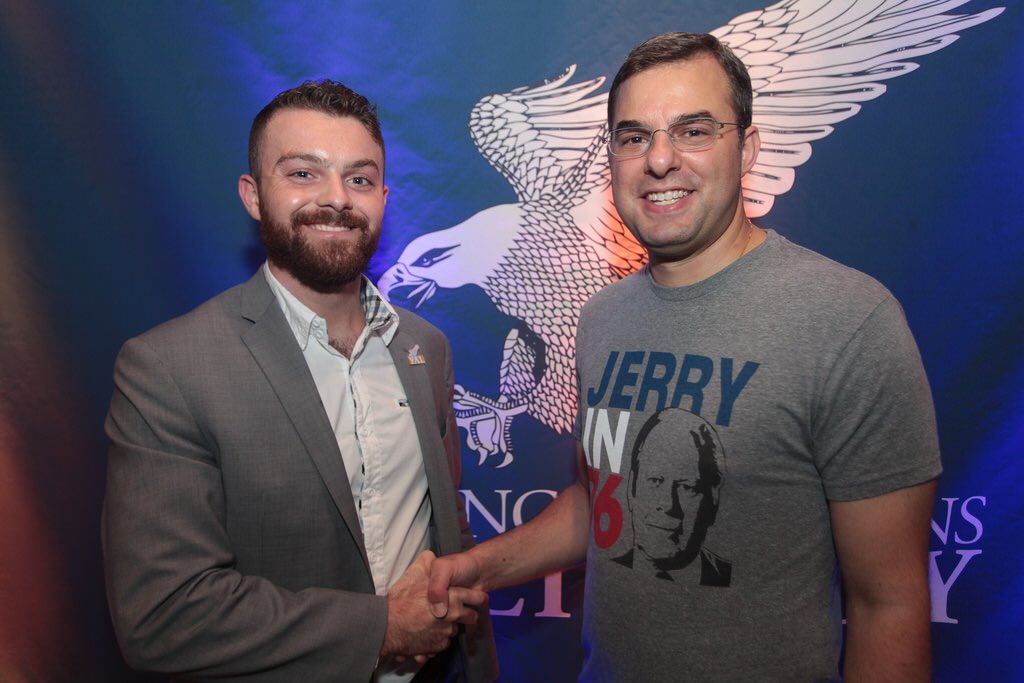 MasterDalesio's tweet photo. Blessed to meet @justinamash last night at YALCON. Thanks for everything you do Congressman. #BeTheNext @YALiberty https://t.co/otuxtHctU1