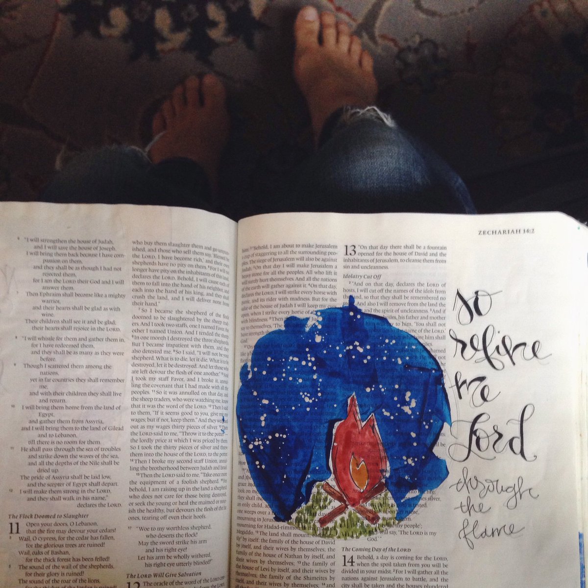 JessBernardin's tweet photo. Zechariah 13:9 'refine me Lord through the flame' https://t.co/8mPYvTV407