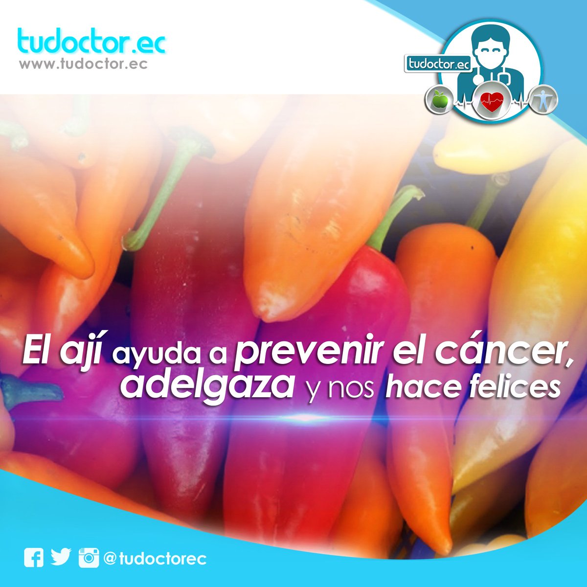 tudoctorec's tweet photo. ¡Deja de lado los mitos sobre el ají! Nuevos estudios comprueban sus beneficios #TuDoctorEc #ConsejosSalud https://t.co/gYUgr25Gj9