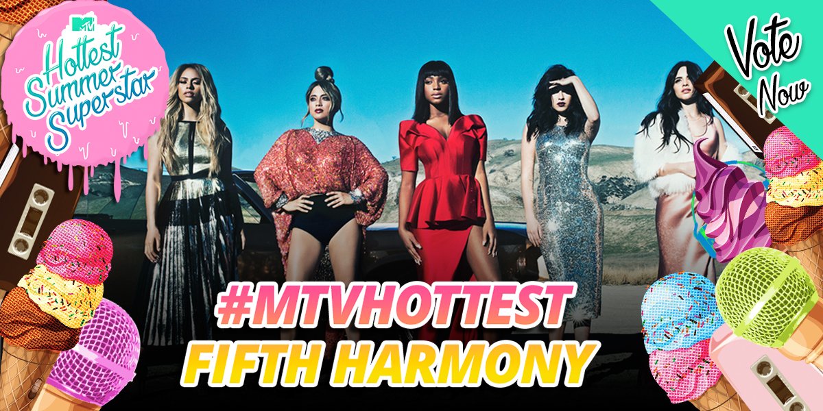 MTVMusicUK's tweet photo. YAASS QUEENS! Tune into MTV Music (Sky 350/Virgin 310) at 2:50pm for @FifthHarmony's #MTVHottest takeover 💞 https://t.co/GXqLKKUjAn