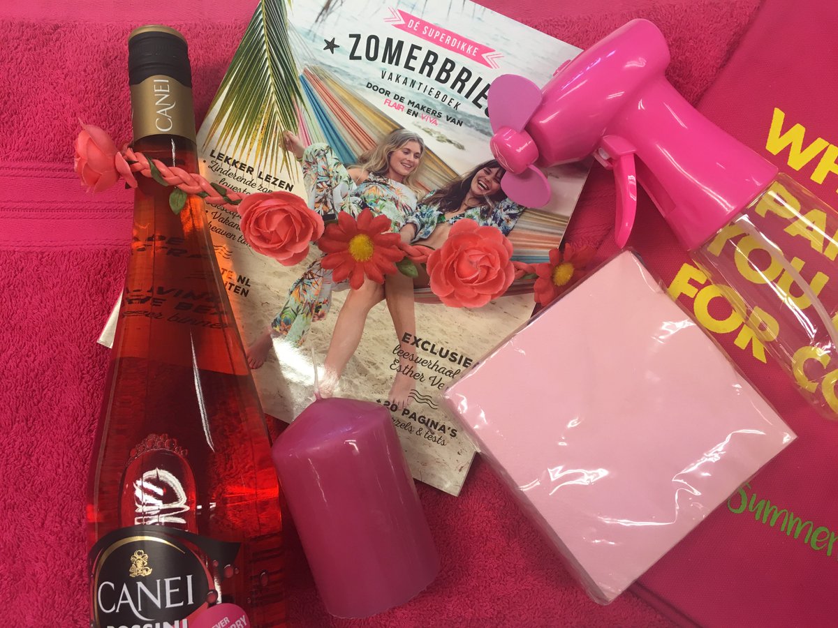 Wat zijn ze leuk die verwenpakketten voor de winnaars van de Facebook strandactie van vorige week! #summersparkles