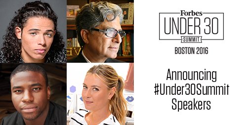 ForbesPR's tweet photo. .@MariaSharapova, @DeepakChopra & Stars from Hamilton to Speak at the @Forbes #Under30Summit https://t.co/WYVpe3t27L https://t.co/DgnEYvi8Ve