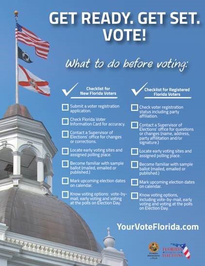 teach4245's tweet image. #FL Voters for @marcorubio~ Here is your Checklist #New #FLVoters and #RegisteredFLVoters 4 Days Left to Register