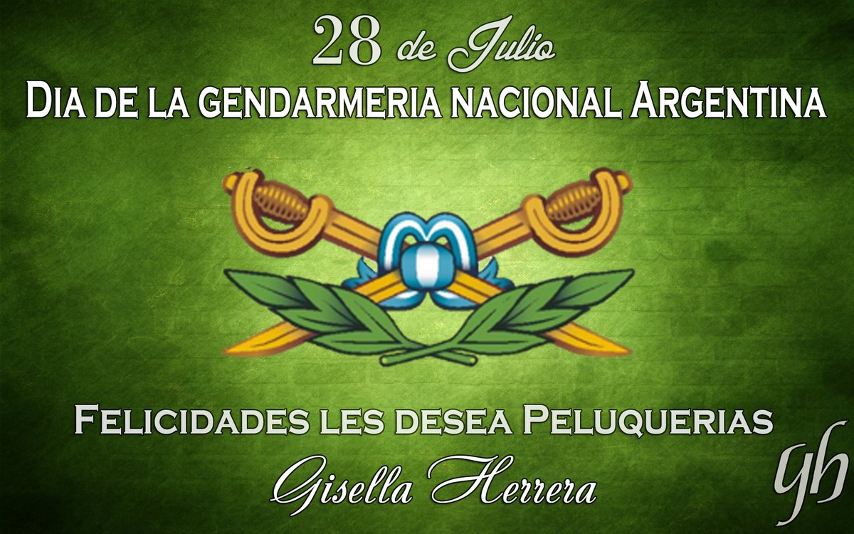 GHcapilar's tweet photo. Les deseamos muchas felicidades! 
#28DeJulio Dia de la #GendarmeriaNacionalArgentina
#FelizDiaGendarmeria https://t.co/vEZtNeyo09