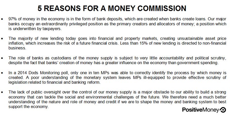 PositiveMoneyUK's tweet photo. 5 reasons for a public inquiry on money & banking https://t.co/P5aQZnPqaA #MoneyCommission https://t.co/SXIfnsmiuR